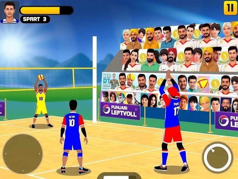 Punjabi Volley Wizard Game Screenshot